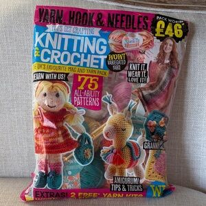Let’s Get Crafting UK’s Favorite Knitting and Crochet Mag & Yarn Pack Bundle